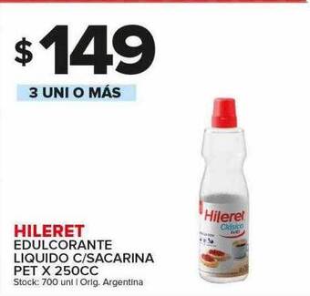 Carrefour Maxi Hileret edulcorante liquido c sacarina pet oferta