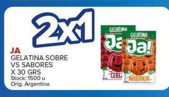 Carrefour Maxi Ja gelatina sobre vs sabores oferta