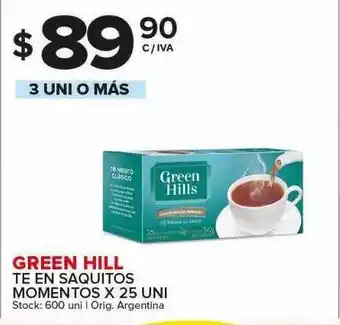 Carrefour Maxi Green hill te en saquitos momentos oferta