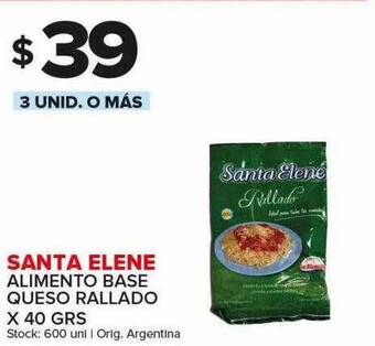 Carrefour Maxi Santa elene alimento base queso rallado oferta