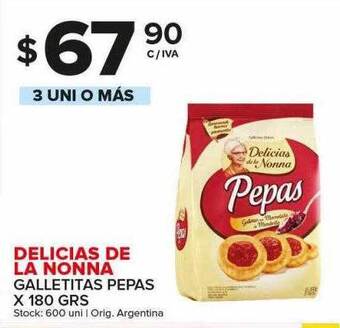 Carrefour Maxi Delicias de la nonna galletitas pepas oferta