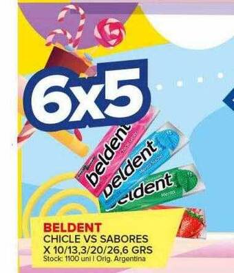 Carrefour Maxi Beldent chicle vs sabores oferta