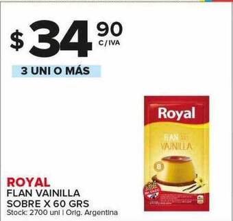 Carrefour Maxi Royal flan vainilla sobre oferta