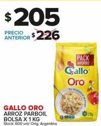 Carrefour Maxi Gallo oro arroz parboil bolsa oferta