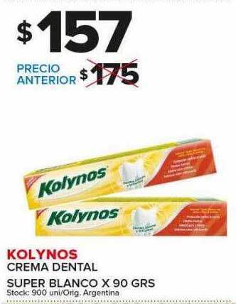 Carrefour Maxi Kolynos crema dental super blanco oferta