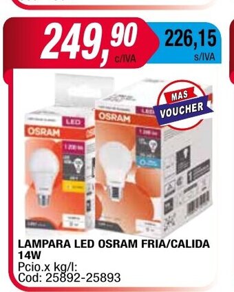 Maxiconsumo Lampara Led Osram Fria/Calida oferta
