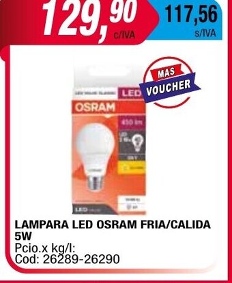 Maxiconsumo Lampara Led Osram Fria/calida oferta