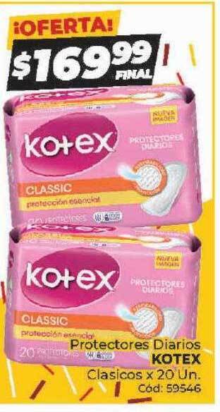 Diarco Protectores diarios kotex oferta