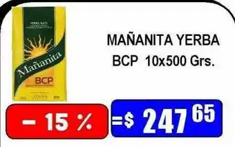 Mañanita yerba bcp