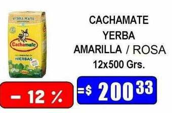 Dulcenter Cachamate yerba amarilla rosa oferta
