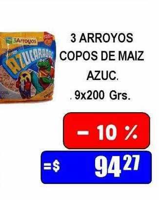 Dulcenter 3 arroyos copos de maiz azuc. oferta