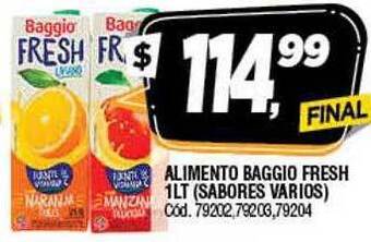 Supermercados Yaguar Alimento baggio fresh oferta