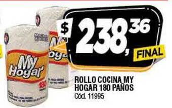 Supermercados Yaguar Rollo cocina my hogar 180 paños oferta