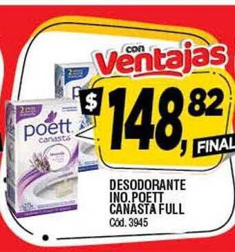 Supermercados Yaguar Desodorante ino. poett canasta full oferta