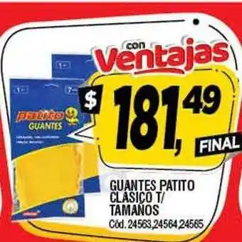 Supermercados Yaguar Guantes patito clasico t tamaños oferta