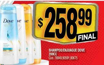 Supermercados Yaguar Shampoo enjuague dove oferta