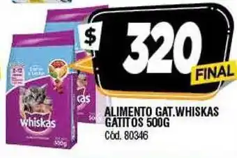 Alimento gat. whiskas gatitos