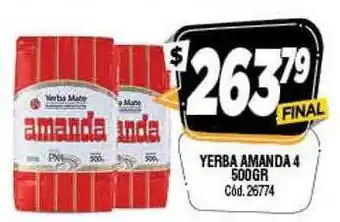 Supermercados Yaguar Yerba amanda 4 oferta