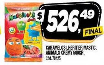Supermercados Yaguar Caramelos lheritier mastic. animals cremy oferta