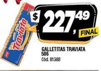 Supermercados Yaguar Galletitas traviata oferta