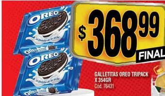 Supermercados Yaguar Galletitas oreo tripack oferta