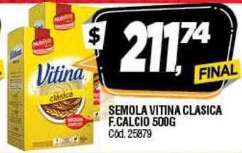Supermercados Yaguar Semola vitina clasica f. calcio oferta