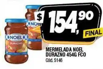 Supermercados Yaguar Mermelada noel durazno oferta