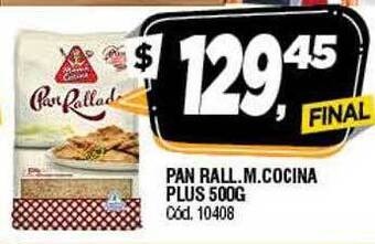 Supermercados Yaguar Pan rall. m. cocina plus oferta