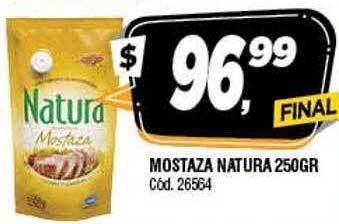Supermercados Yaguar Mostaza natura oferta