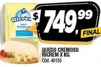 Supermercados Yaguar Queso cremoso ricrem oferta
