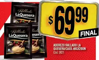 Supermercados Yaguar Aderezo rallado la quesera cass. oferta