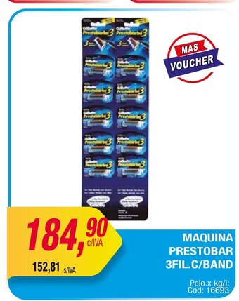 Maxiconsumo Maquina Prestobar oferta