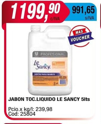 Maxiconsumo Jabon Toc Liquido Le sancy oferta