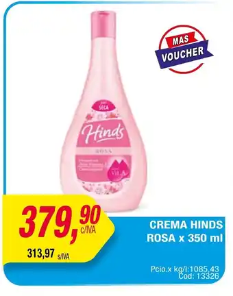 Maxiconsumo Crema Hinds Rosa x350ml oferta