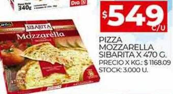 Supermercados DIA Pizza mozzarella sibarita oferta