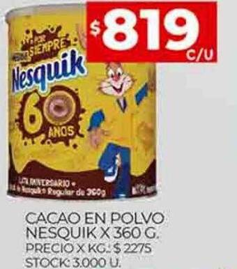 Supermercados DIA Cacao en polvo nesquik oferta