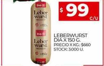 Supermercados DIA Leberwurst dia oferta