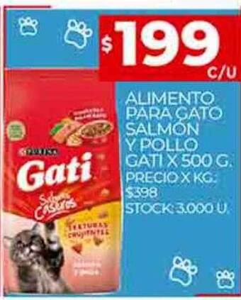 Supermercados DIA Alimento para gato salmon y pollo gati oferta