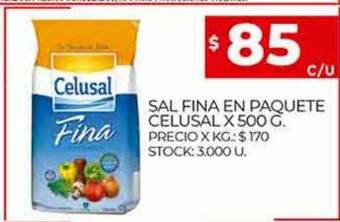Supermercados DIA Sal fina en paquete celusal oferta