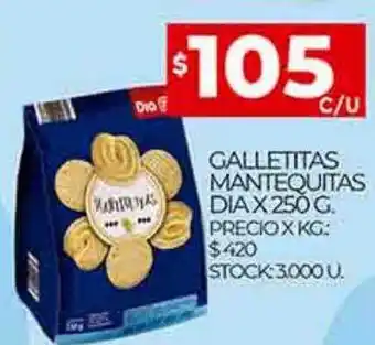 Supermercados DIA Galletitas mantequitas oferta