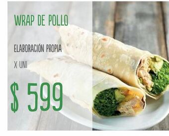 Jumbo Wrap de pollo oferta