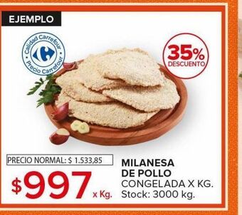 Carrefour Maxi Milanesa de pollo oferta