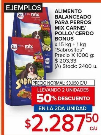 Carrefour Maxi Alimento balanceado oferta