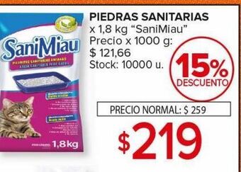 Carrefour Maxi Piedras sanitarias oferta