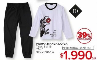 Carrefour Maxi Pijama manga larga oferta