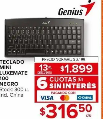Carrefour Maxi Teclado mini luxemate oferta
