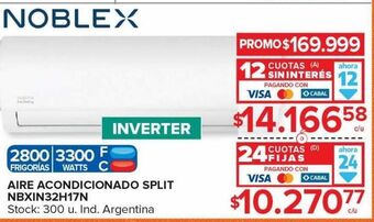 Carrefour Maxi Aire acondicionado noblex oferta