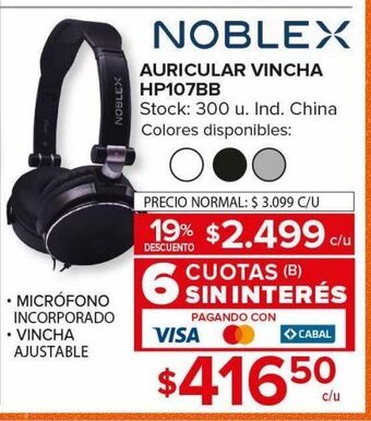 Carrefour Maxi Auricular vincha oferta