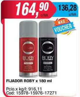 Maxiconsumo Fijador Roby x 180ml oferta