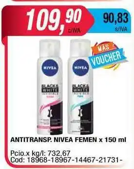 Maxiconsumo Antitransp. Nivea Femen x 150ml oferta